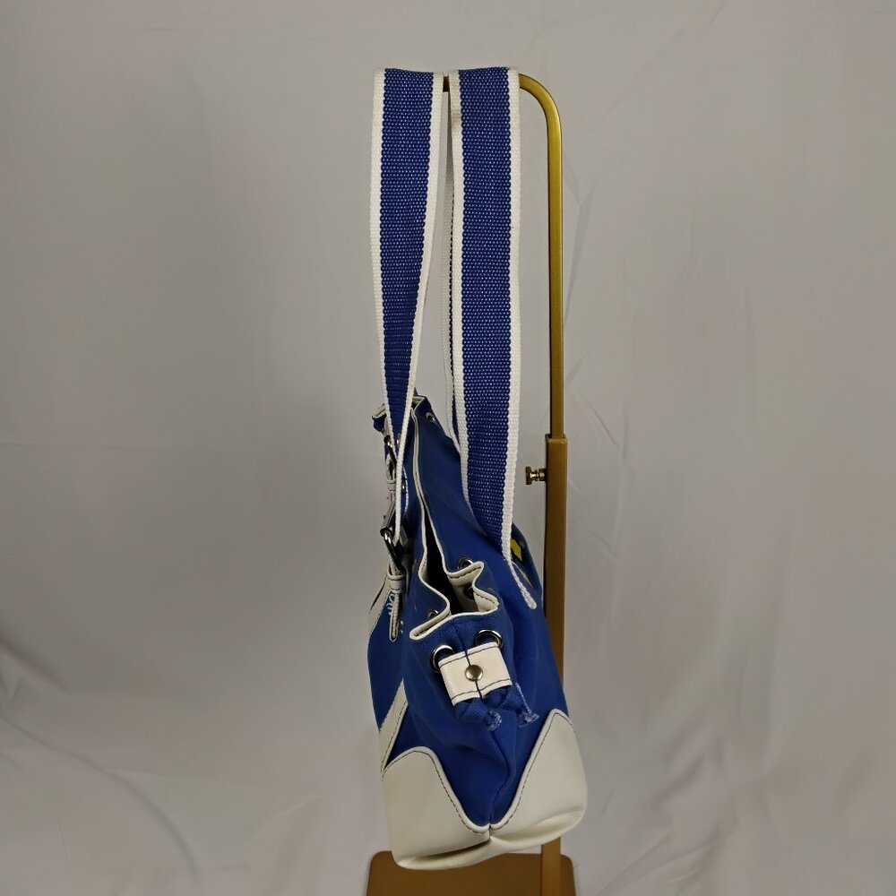 Jeff Gordon #24 NASCAR Blue/White Tote Purse – Canvas w/ Faux-Leather Trim - Picture 4 of 6